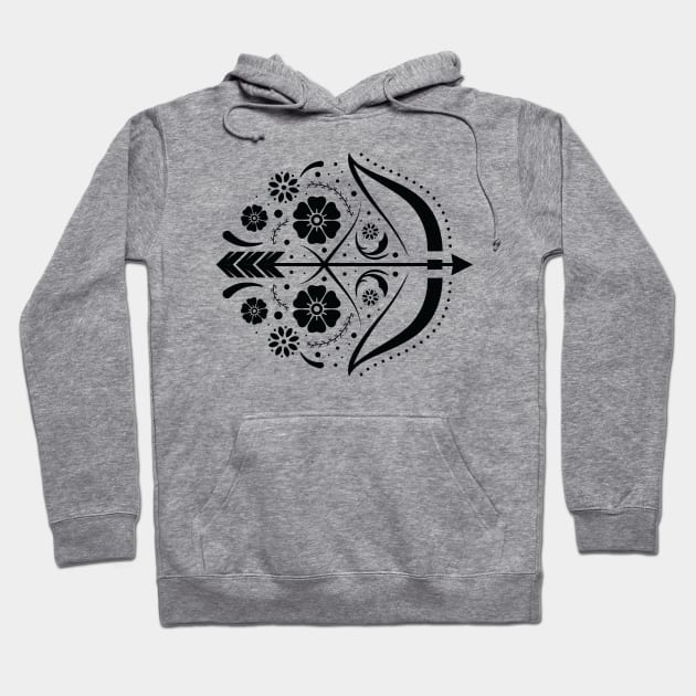 Scandinavian Folk Style Archery Hoodie by ElusiveIntro